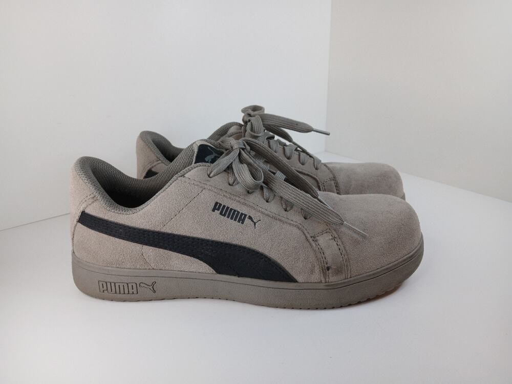 Men's Puma Safety Iconic Low Composite Toe Slip & Oil Resistant Sz 8.5 EUC